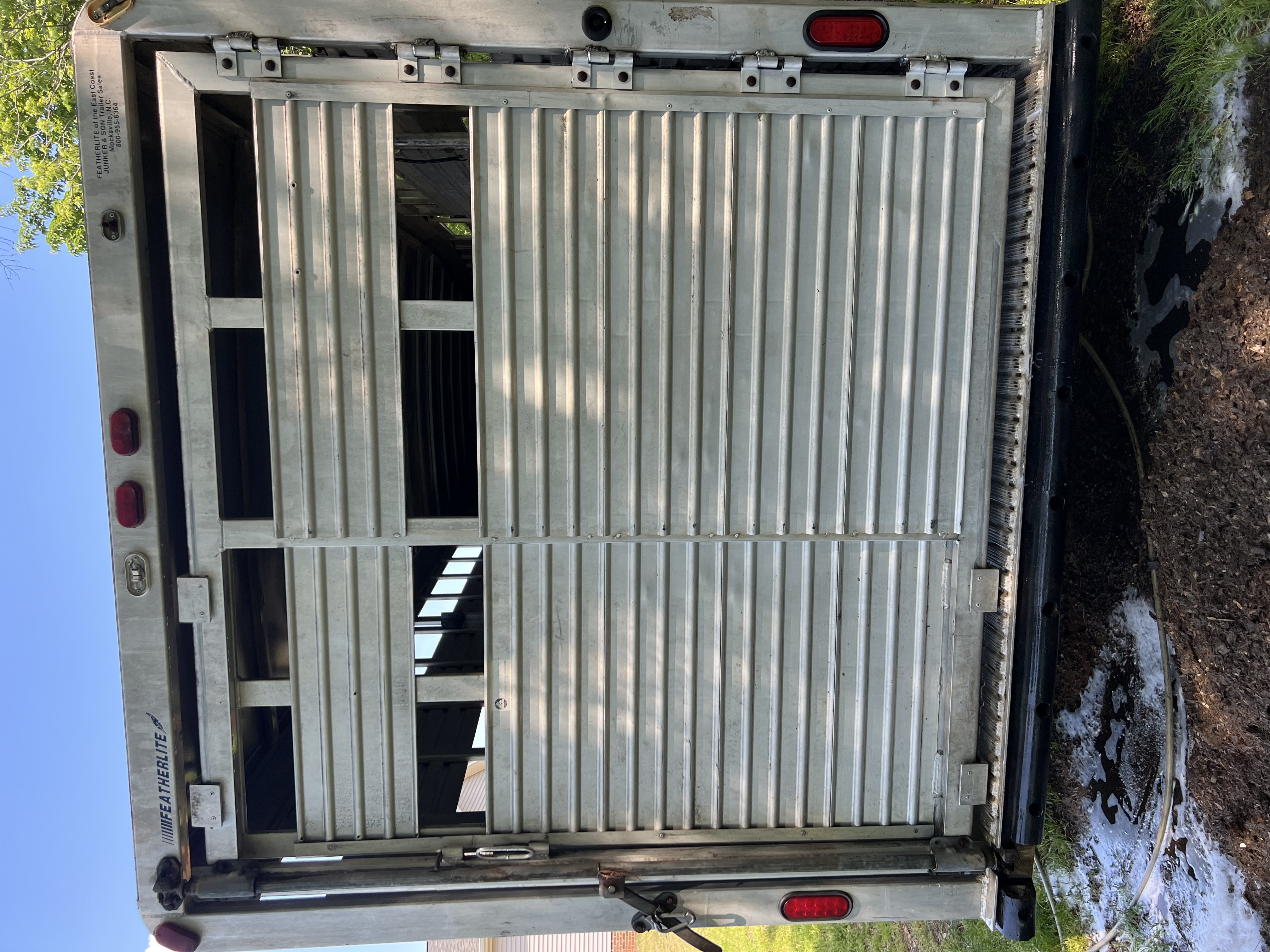 Trailer doors after — spotless