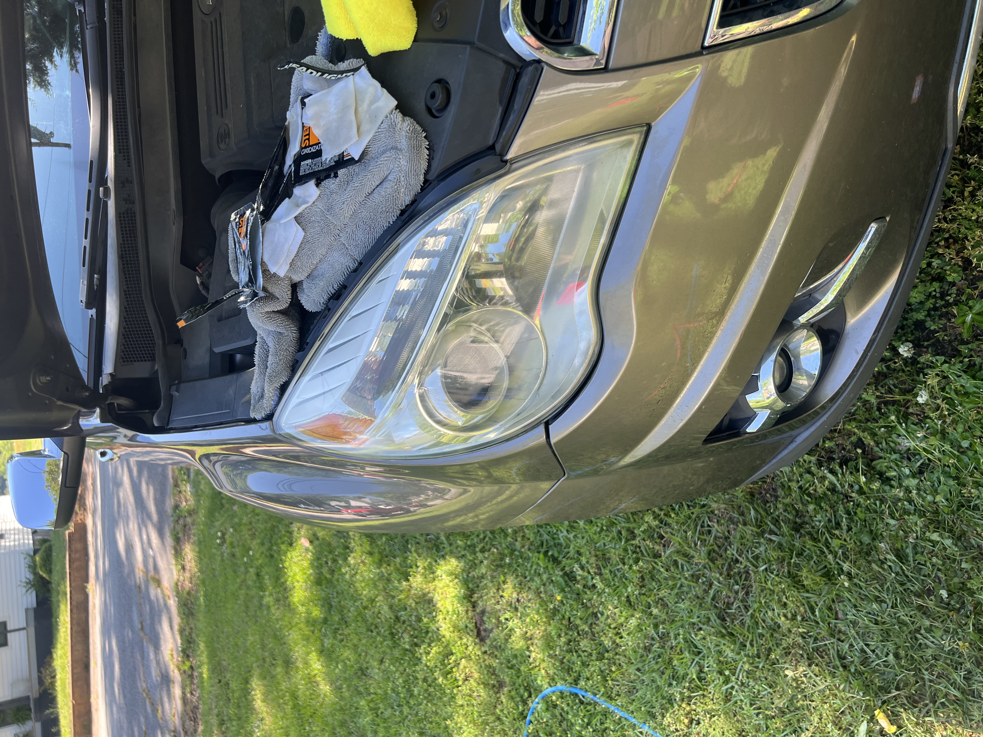 Headlight after — fully restored